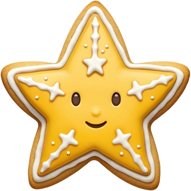 christmas star cookie emoji