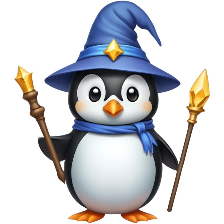 Penguin Wizard emoji
