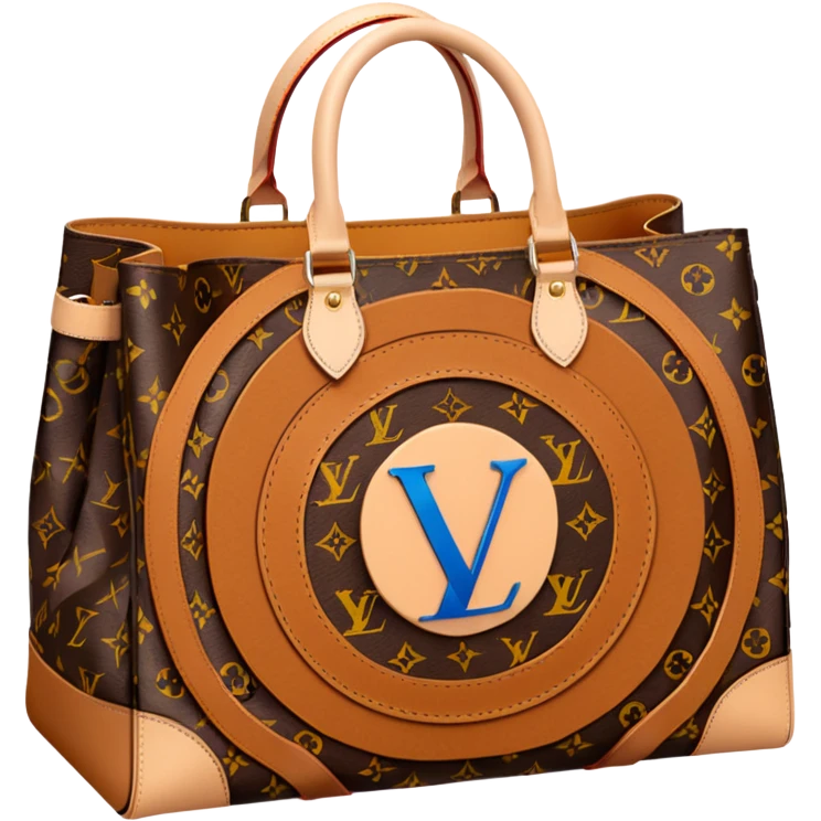 A Louis Vuitton shopping bag emoji