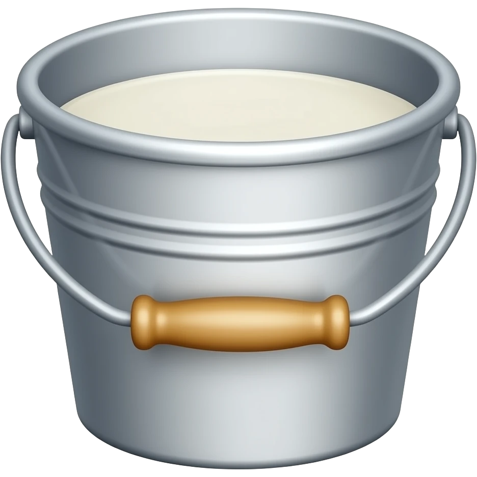 milk bucket with two side handle emoji