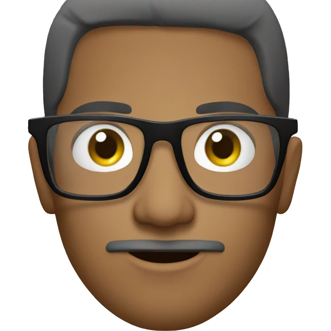 put glasses on emoji