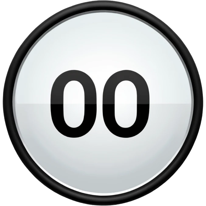 oval road sign  emoji