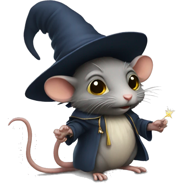 Rat wizard emoji