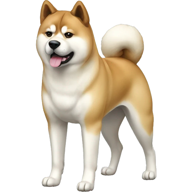 Akita Dog Breed Full Body emoji