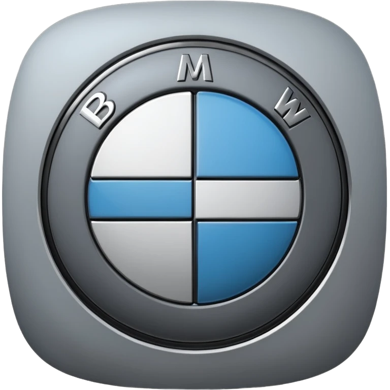 BMW emoji logo in grey color  emoji