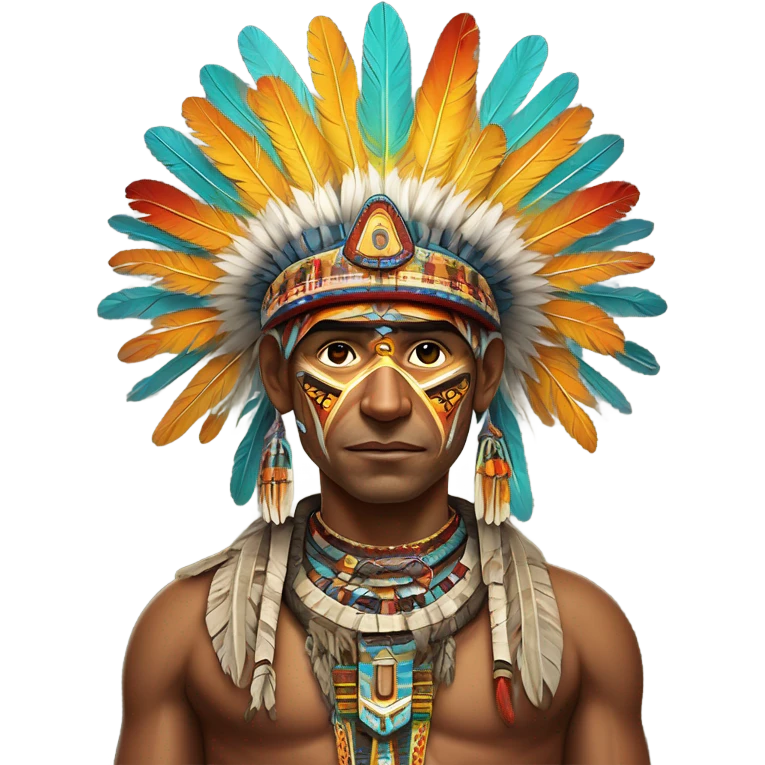 Aztec full hight priest  emoji