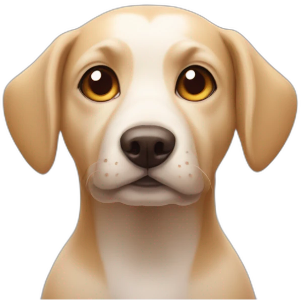 dog with hearts eyes and hearts floating around his head emoji