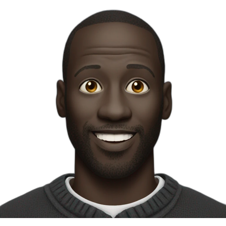 Omar sy White face emoji