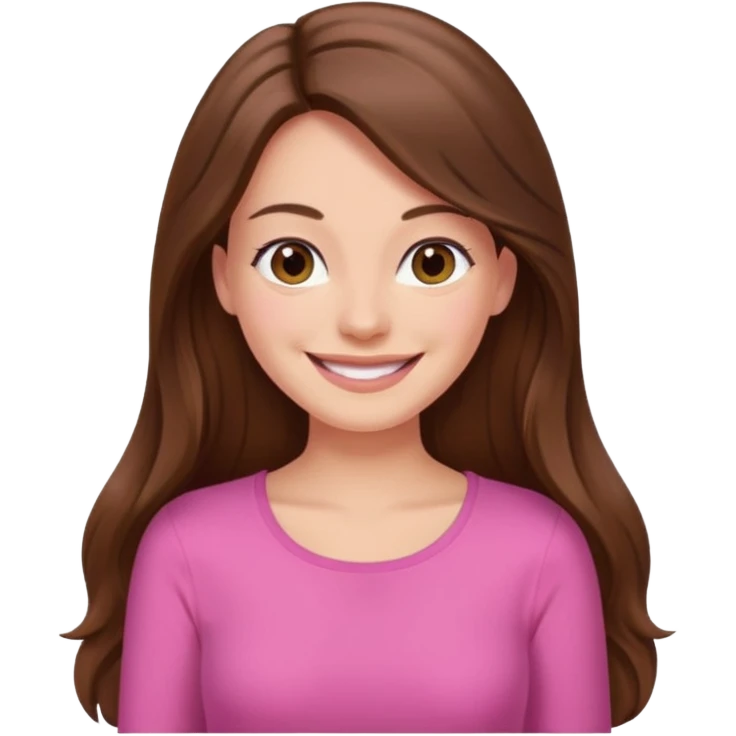 Painting women. smilling   Long hair,  lunette peinture top pink emoji