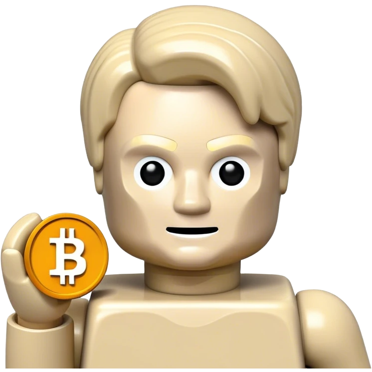 hackeur lego homme bitcoin emoji