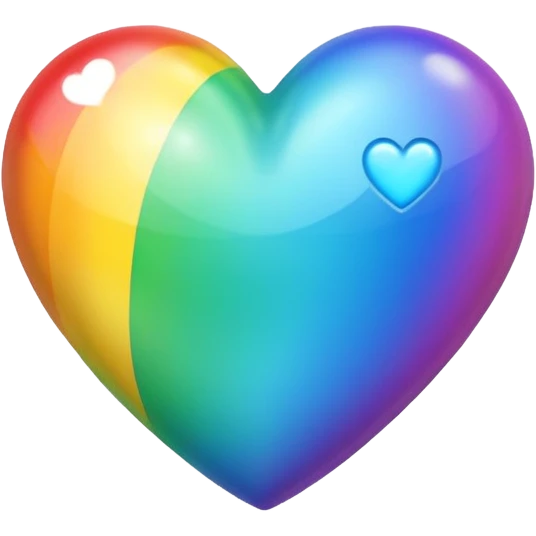 Rainbow heart emoji