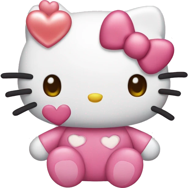hello kitty with hearts  emoji