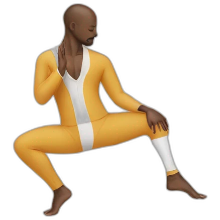 yoga balance men suit emoji