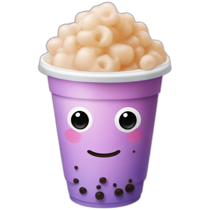 robert pattinson as bubble tea emoji