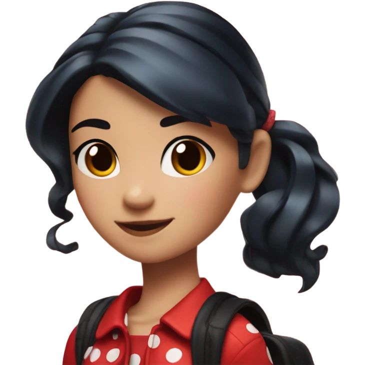 Marinette from Miraculous  emoji