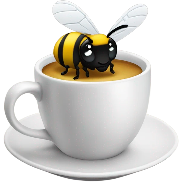 Bumblebee sipping coffee  emoji