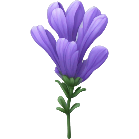 single lavender flower  emoji