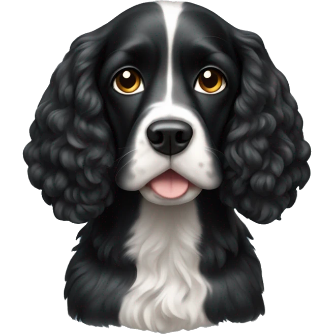 Black cocker spaniel emoji