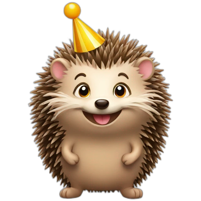Happy Birthday hedgehog  emoji