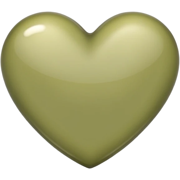 Pale olive heart emoji