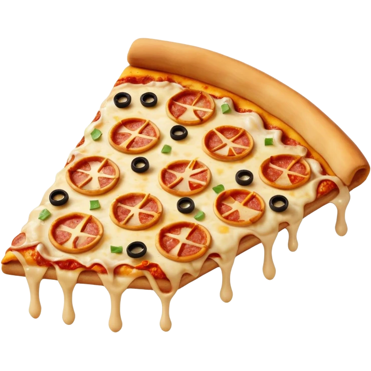 Smashed up pizza emoji