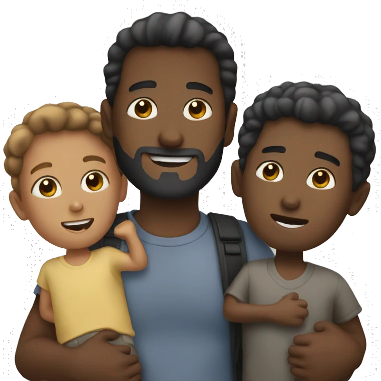 Man carrying black and  cathi emoji