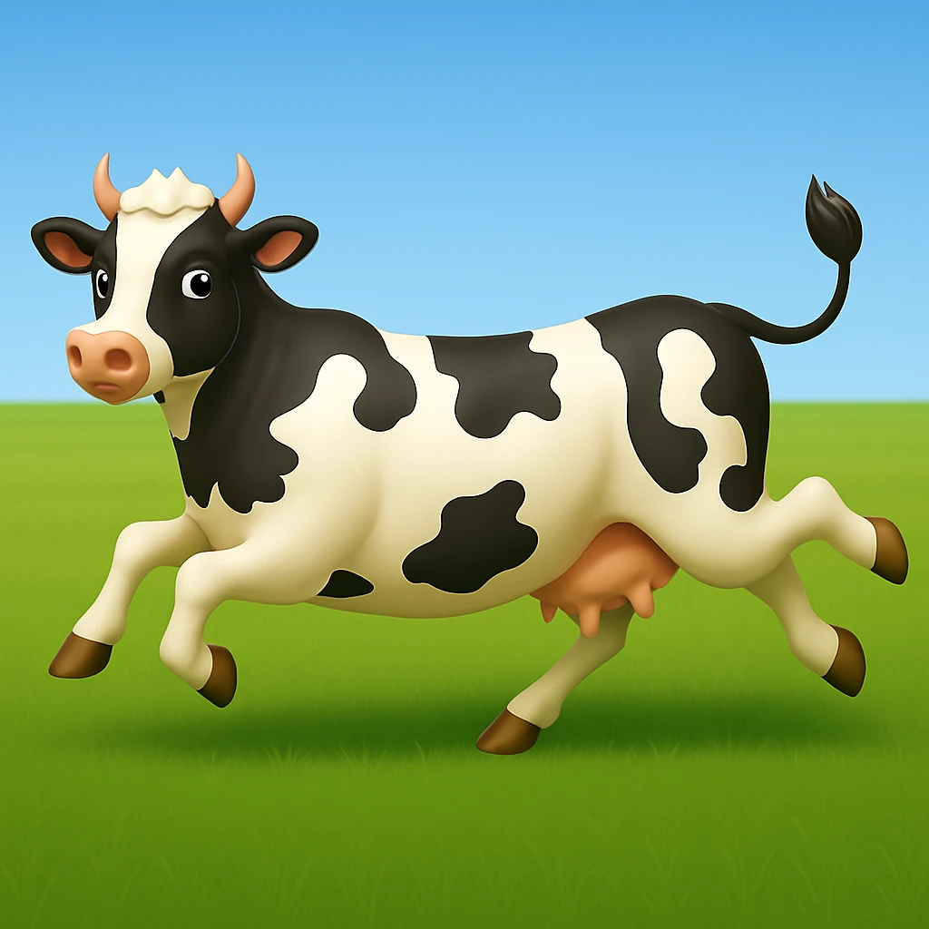 Remove clouds from the background, keep only the green grass field and clear sky emoji