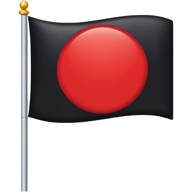 flag white and red circle emoji