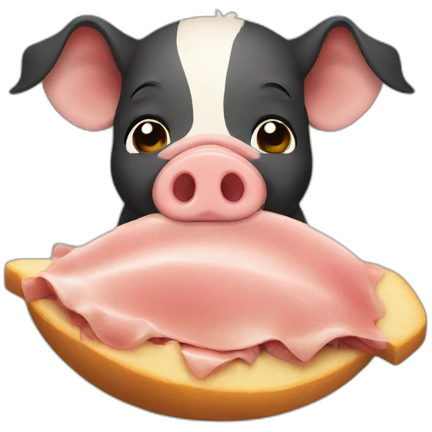 pig eat emoji