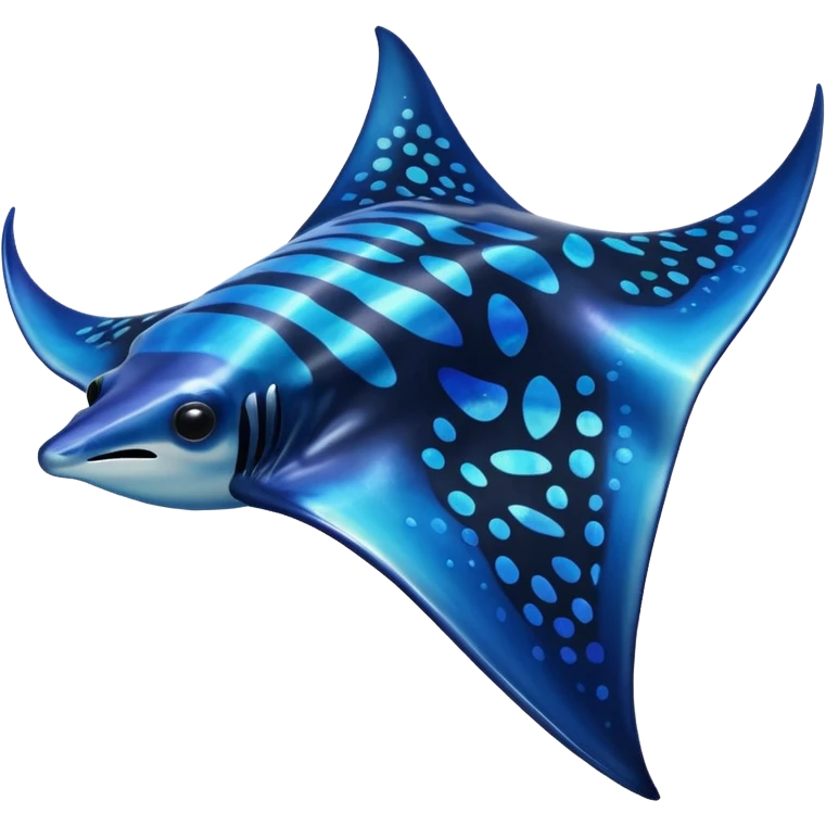 iridescent manta ray emoji