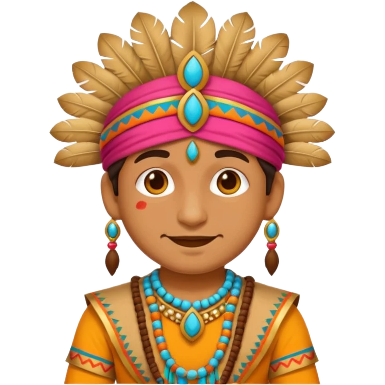 Generate an emoji with a funny Indian costume emoji