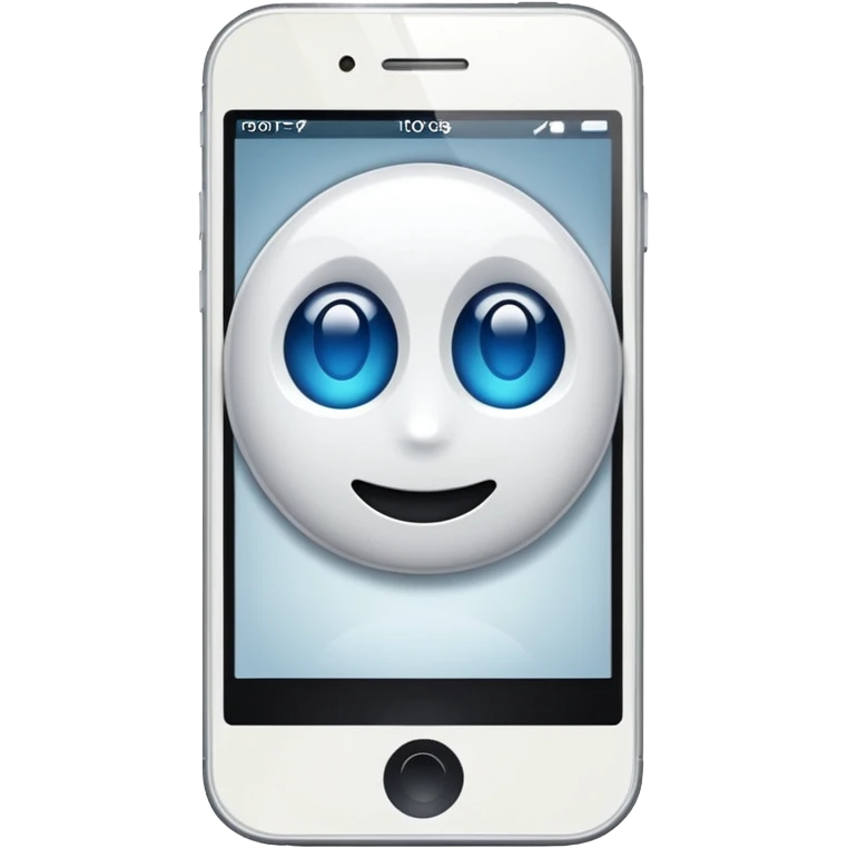 beyaz cep telefonu emoji