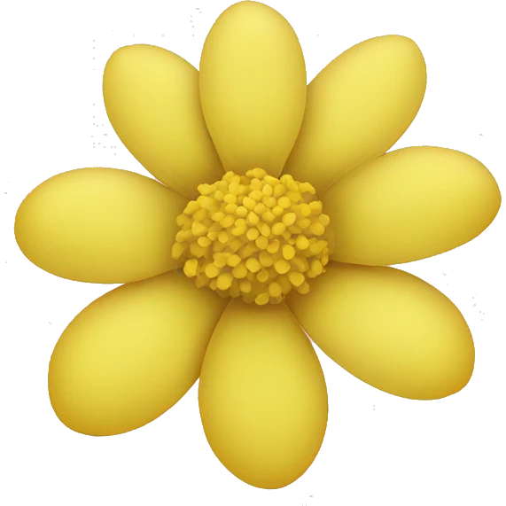 yellow small flower emoji