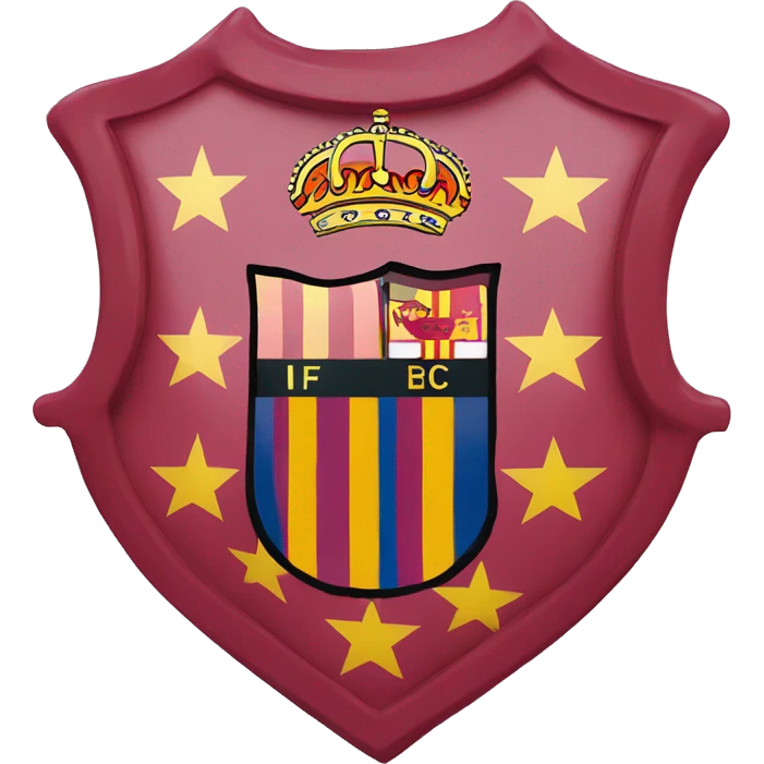 Create me a Barcelona fc coat of arms emoji