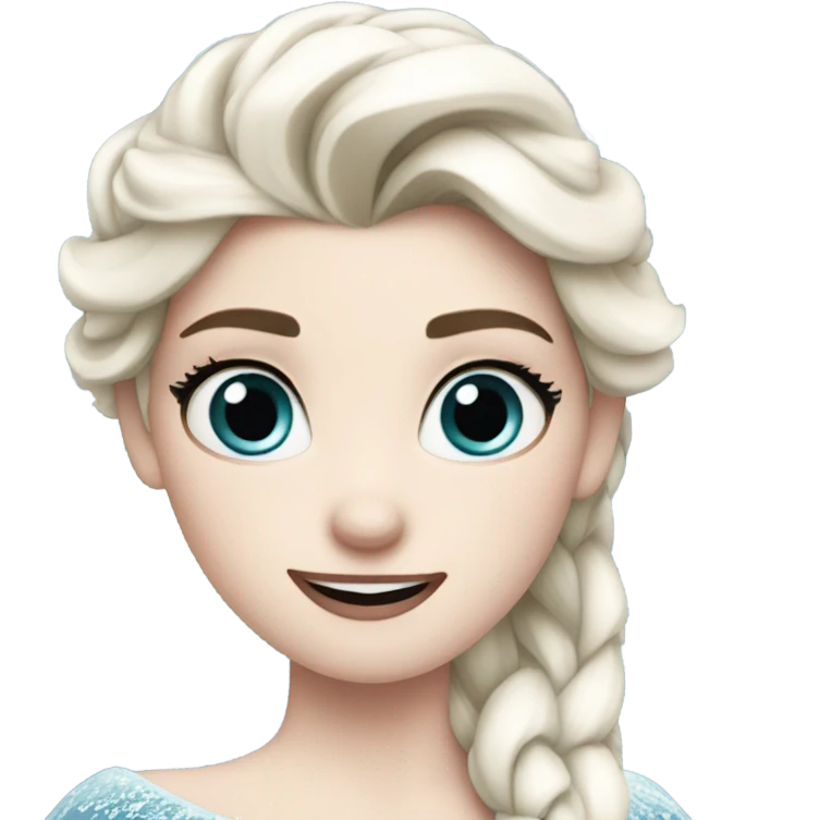 Elsa from frozen emoji