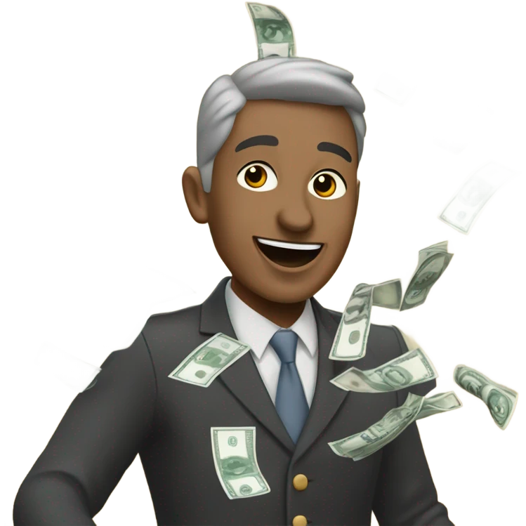 Vomiting money emoji