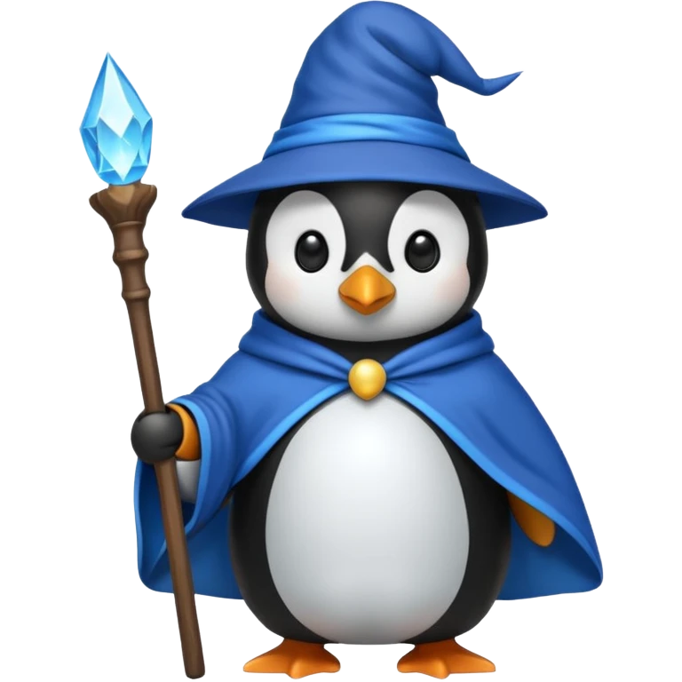 Penguin Wizard emoji
