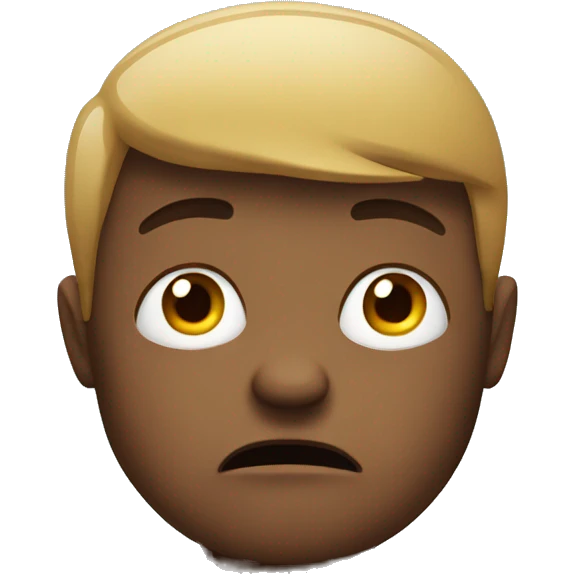 Annoyed and scared  emoji