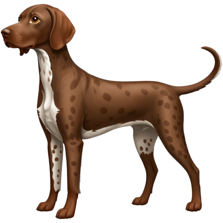 orange spotted german short haired pointer emoji