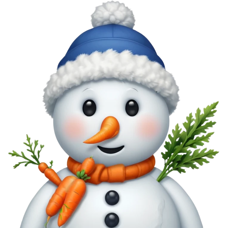 snowmen wearing cap  emoji