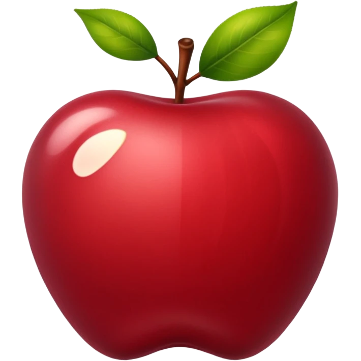 slighly more burgandy cherry red emoji