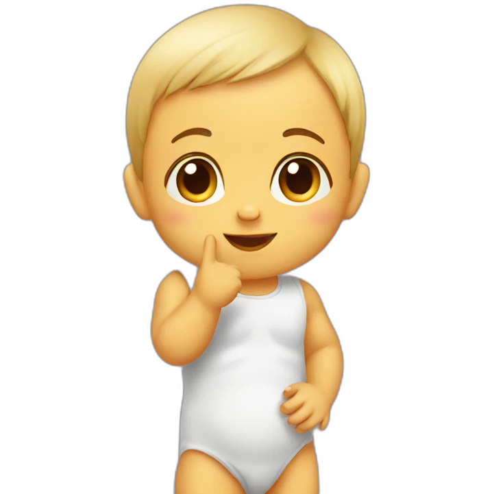 baby saluting emoji
