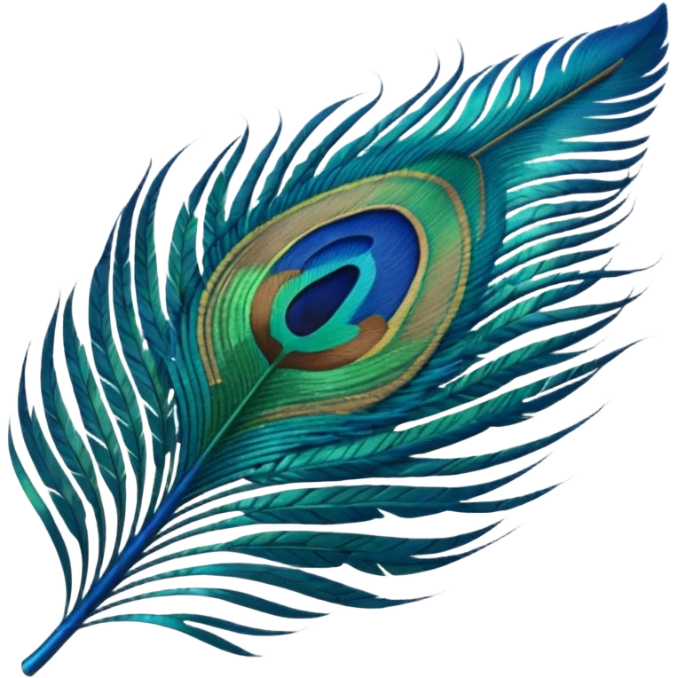 Peacock feather emoji