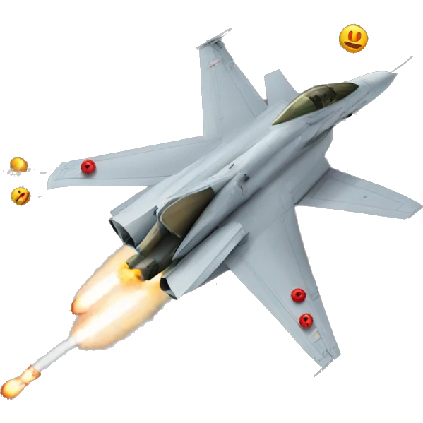 fighter jet shooting bullets emoji