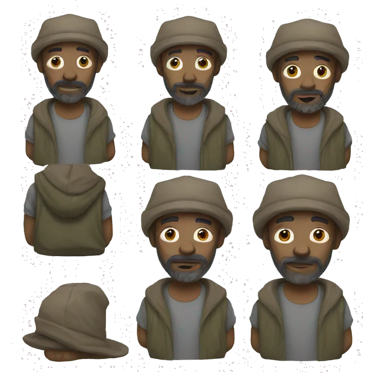 Homeless emoji