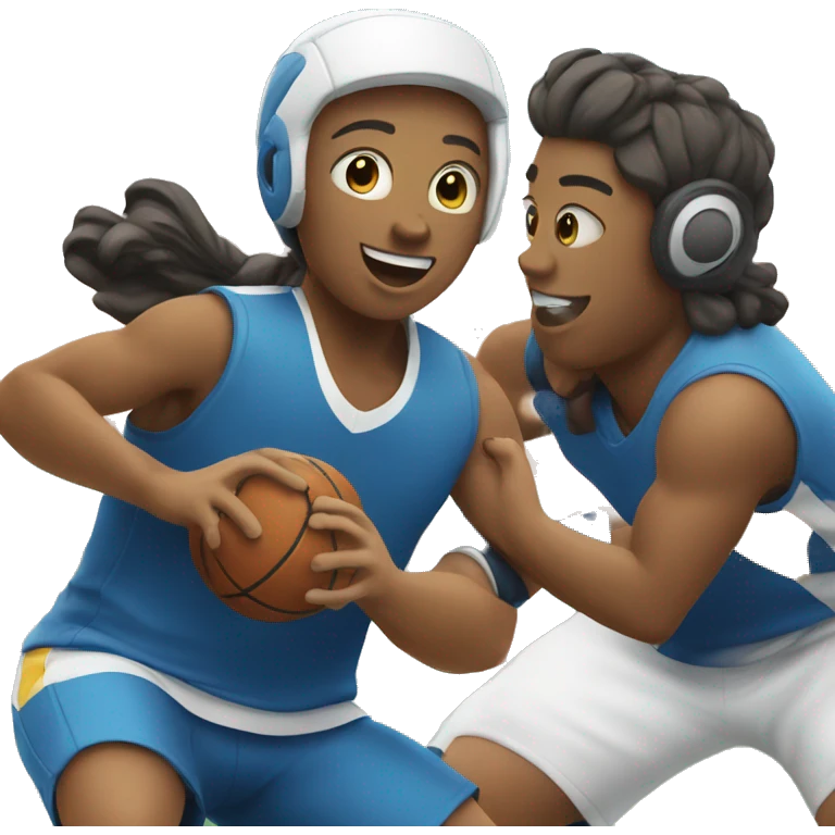 Playing sports with friends emoji
