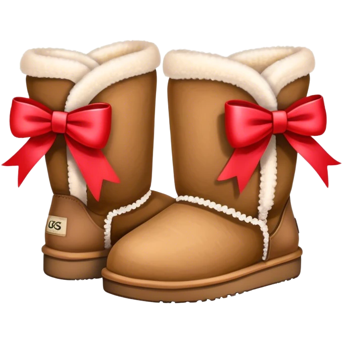 uggs with bow emoji