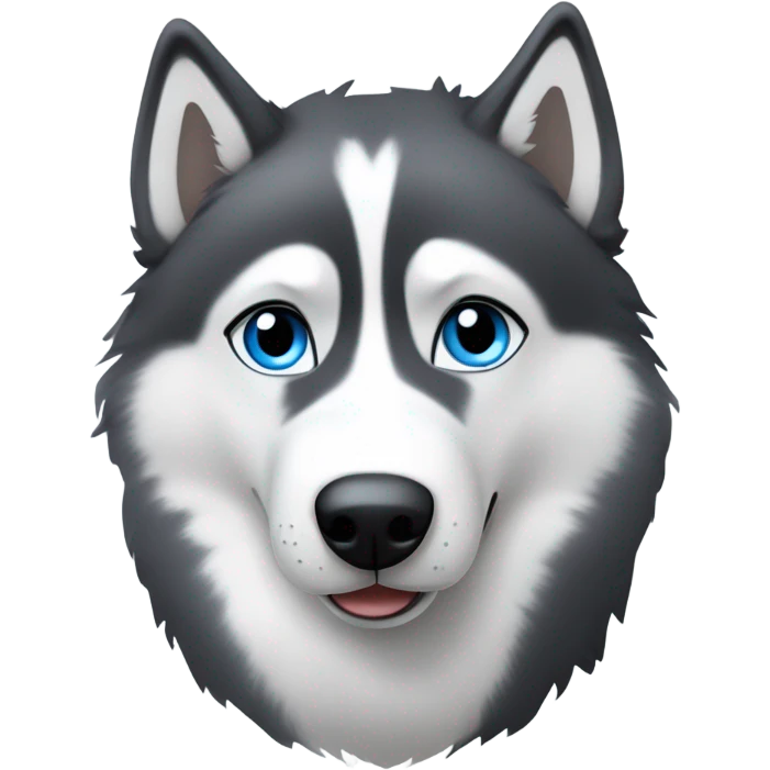 Blue eyed husky emoji