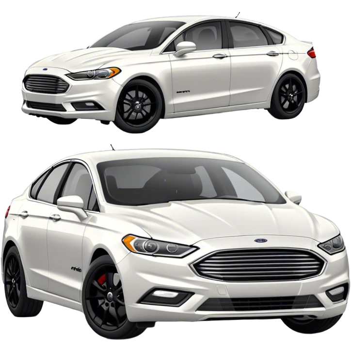 black 2018 Ford fusion with black rims emoji