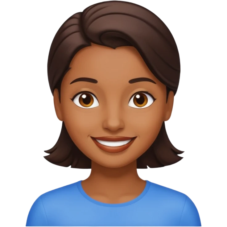 Clean girl brown emoji